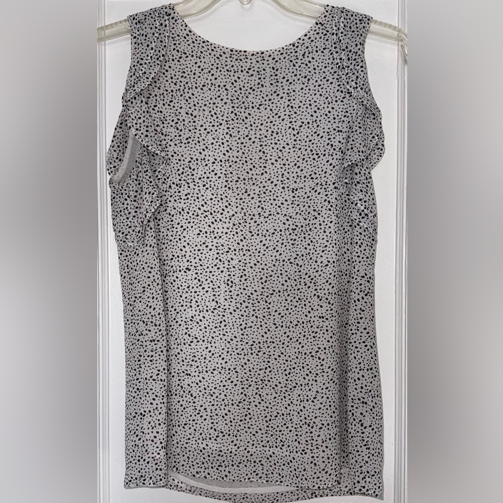 H&M Black and White Polka Dot Blouse